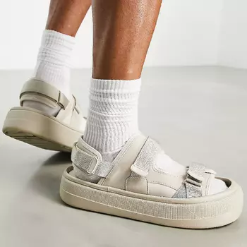 Мужские сандалии на массивной подошве ASOS DESIGN, белый