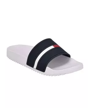 Мужские сандалии redder flag logo с шлепанцами для бассейна Tommy Hilfiger, белый