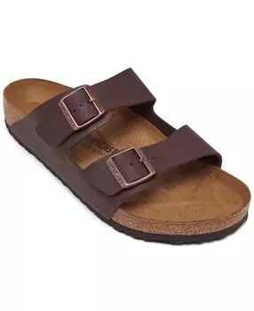 Мужские сандалии с пряжкой arizona от finish line Birkenstock, темно-коричневый