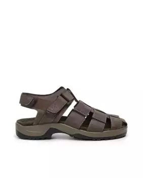 Мужские сандалии с самоклеящейся застежкой и регулировкой пятки Lois, коричневый