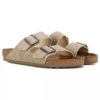 Мужские сандалии со стелькой Arizona Vegan Birkenstock, серый