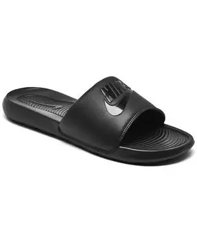 Мужские сандалии Victori One Slide от Finish Line Nike, черный