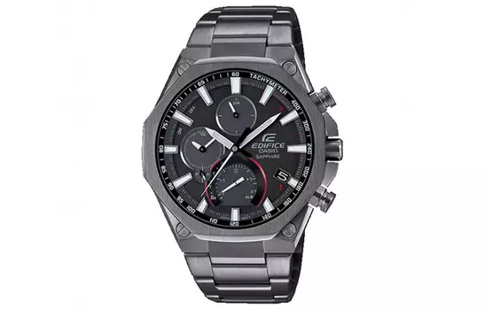 Мужские серые часы EDIFICE EQB-1100DC-1A CASIO