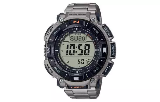 Мужские серые часы PRO TREK PRG-340T-7 CASIO