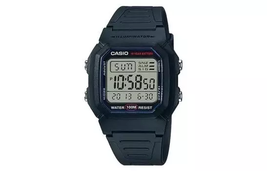 Мужские серые часы W-800H-1AV CASIO