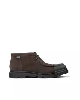 Мужские серые кожаные туфли на шнуровке Camper, серый