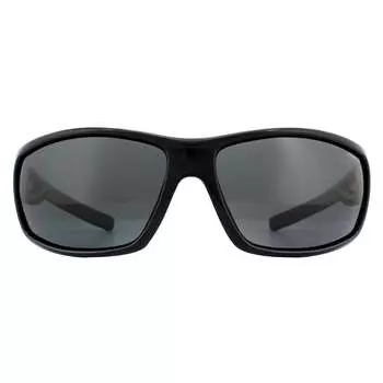 Мужские серые поляризационные солнцезащитные очки в спортивной упаковке Polaroid, черный