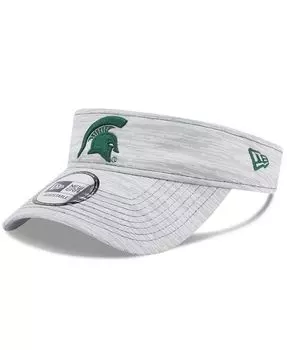 Мужские серые регулируемые козырьки с логотипом Michigan State Spartans New Era