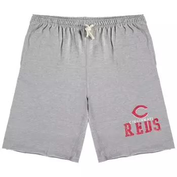Мужские серые шорты из махровой ткани Cincinnati Reds Big & Tall