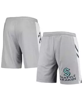 Мужские серые шорты seattle kraken stature jam Concepts Sport, серый