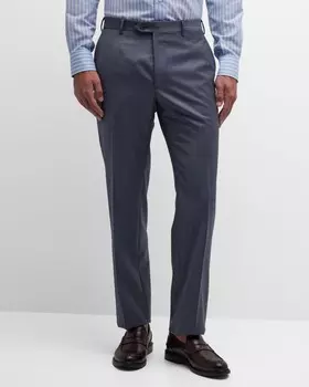Мужские шерстяные брюки Slim-Fit Sharkskin Brioni