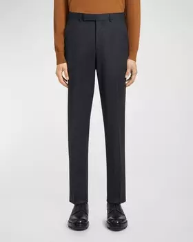 Мужские шерстяные фланелевые брюки ZEGNA