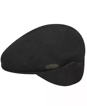 Мужские шерстяные шапки-ушанки Ivy и плоские кепки 504 Kangol, черный