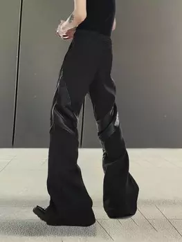 Мужские широкие брюки-клеш EMRG с диагональными карманами Manfinity, черный