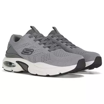 Мужские широкие кроссовки Skech-Air Ventura со эластичным кружевом Skechers, серый