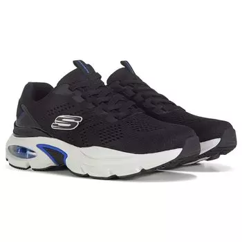 Мужские широкие кроссовки Skech-Air Ventura со эластичным кружевом Skechers, черный