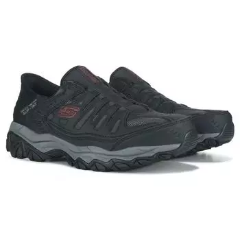 Мужские широкие кроссовки слипоны Arch Fit Afterburn Skechers, черный