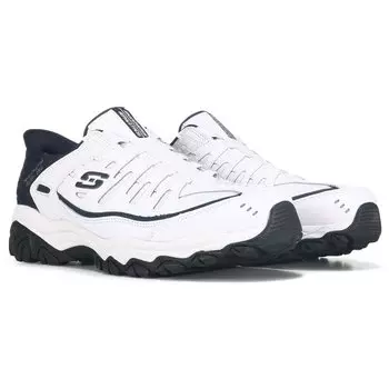 Мужские широкие кроссовки слипоны Arch Fit Afterburn Skechers, белый