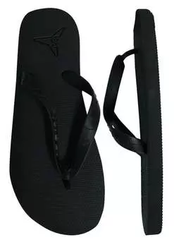 Мужские шлепанцы Angra черного цвета Slydes, черный