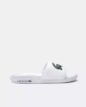 Мужские шлепанцы Croco Dualiste с логотипом Lacoste, белый