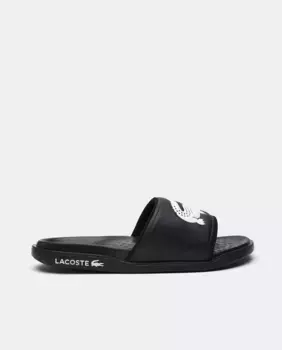 Мужские шлепанцы Croco Dualiste с логотипом Lacoste, черный