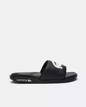 Мужские шлепанцы Croco Dualiste с логотипом Lacoste, черный