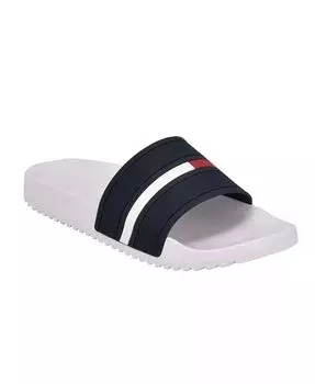 Мужские шлепанцы для бассейна с логотипом Redder Flag Tommy Hilfiger, красный