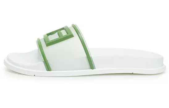 Мужские шлепанцы Fendi, бело-зеленый