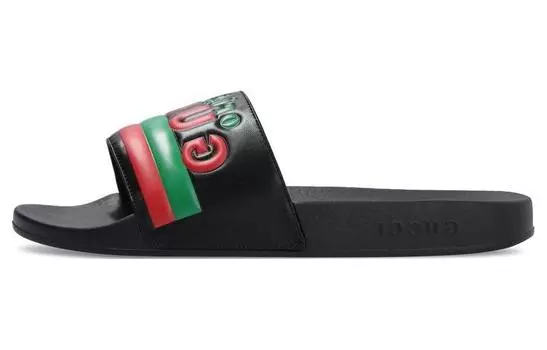 Сандалии GUCCI "Original GUCCI" Slide Black