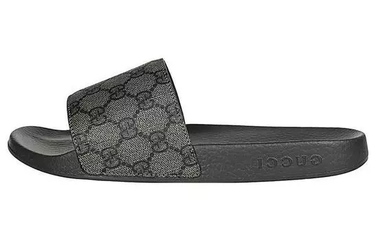 Сандалии GUCCI Slide Grey Sandals Monogram
