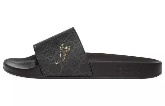 Сандалии GUCCI Slide Gg Supreme Tigers