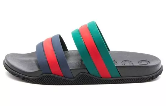 Шлепанцы мужские Gucci Agrado Grg Rubber, черный
