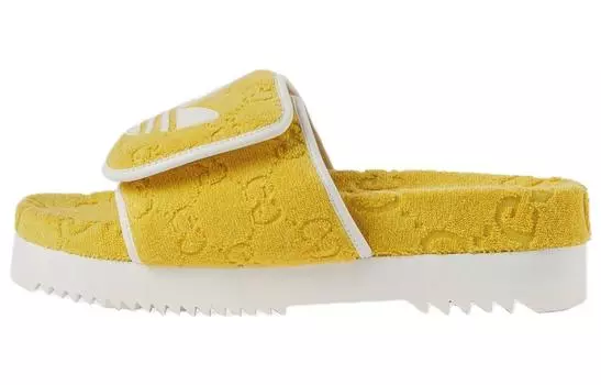 Шлепанцы мужские Gucci x Adidas, желтый