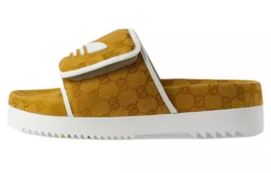 Шлепанцы мужские Gucci x Adidas, коричневый