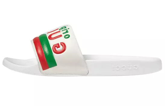 Шлепанцы женские Gucci Original Print, белый