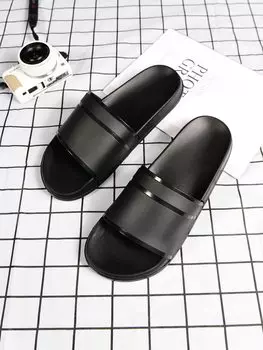 Мужские шлепанцы и сандалии, черный