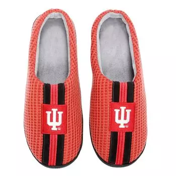 Мужские шлепанцы из пены с эффектом памяти FOCO Crimson Indiana Hoosiers Team Stripe
