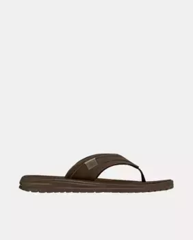 Мужские шлепанцы из ткани HeyDude, коричневый