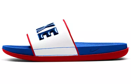 Шлепанцы и сланцы Nike Offcourt White/Blue/Red Slipper