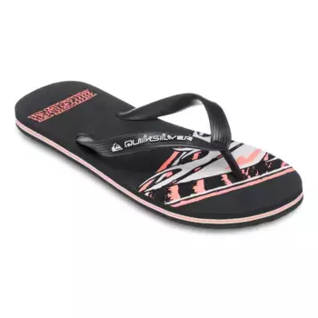 Мужские шлепанцы Quiksilver Molokai Screen, чёрный