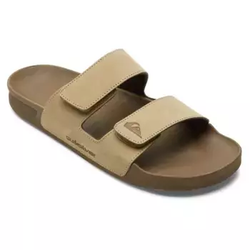 Мужские шлепанцы Quiksilver Rivi из кожи, бежевый