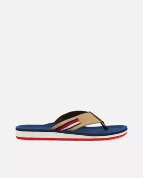 Мужские шлепанцы с контрастами и подкладкой из полиэстера Gioseppo, тёмно-синий