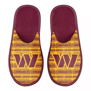 Мужские шлепанцы с логотипом FOCO Washington Commanders Scuff