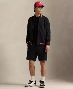 Мужские шорты 7.5" из двойного трикотажа Polo Ralph Lauren, черный