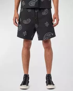 Мужские шорты-бандана-гонщики Hudson, цвет Black Bandana