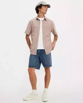 Мужские шорты-бермуды 468 Loose из хлопкового денима Levi's, тёмно-синий