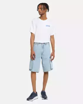Мужские шорты-бермуды 478 Baggy Cargo из хлопкового денима Levi's, голубой