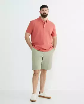 Мужские шорты-бермуды, большие размеры, базовые, без складок Emidio Tucci, светло-зеленый