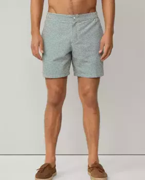 Мужские шорты-бермуды для плавания с плетеным принтом Hackett, синий