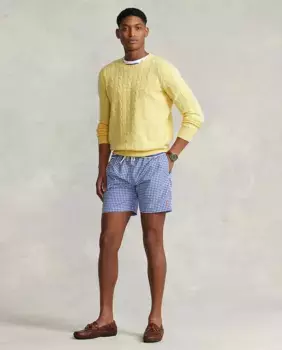 Мужские шорты-бермуды для плавания с регулируемой талией Polo Ralph Lauren, синий